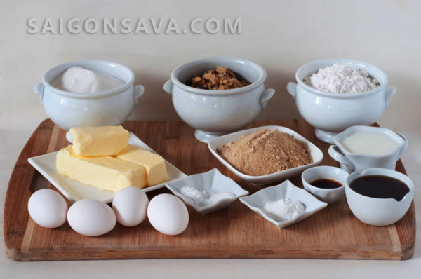 Nguyên liệu cần chuẩn bị để làm bánh Tart nhân sâm Hàn Quốc