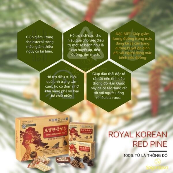 tinh dầu thông đỏ royal korean red pine daedong saigonsava 1